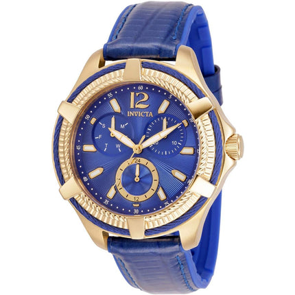 Invicta Women's Watch - Bolt Quartz Date Display Blue Dial Leather Strap | 30888 ,