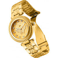 Invicta Women's Watch - DC Comics Wonder Woman Gold Tone Dial Bracelet | 33171 ,