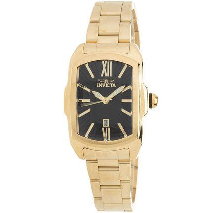 Invicta Women's Watch - Lupah Date Display Black Dial Yellow Steel Bracelet | 39788 ,
