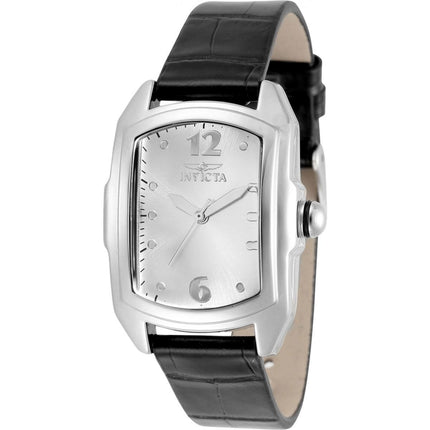 Invicta Women's Watch - Lupah Japanese Quartz Silver Tone Dial Leather Strap | 35344 ,