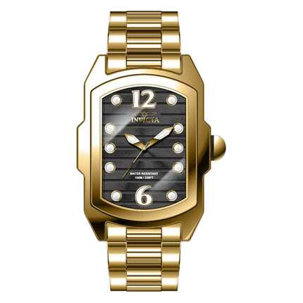 Invicta Women's Watch - Lupah Quartz Black Dial Yellow Gold Bracelet | 39796 ,