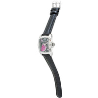 Invicta Women's Watch - Lupah Quartz Butterfly Print Dial Black Leather Strap | 37115 ,