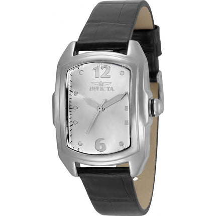 Invicta Women's Watch - Lupah Silver Dial Leather Strap Stainless Steel Case | 35346 ,