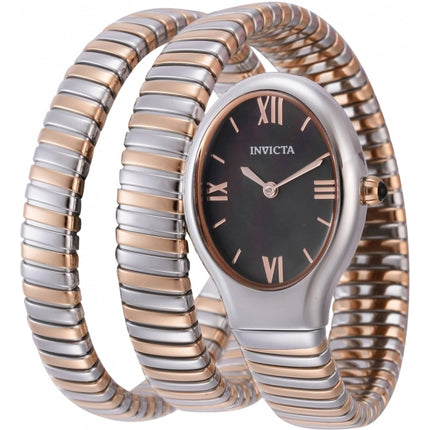 Invicta Women's Watch - Mayamar Black Mother of Pearl Dial Silver Tone Case | 44503 ,