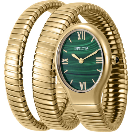 Invicta Women's Watch - Mayamar Quartz Green Dial Yellow Gold Steel Bracelet | 44976 ,