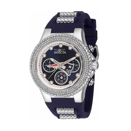 Invicta Women's Watch - NFL New England Patriots Silver Tone and Blue Strap | 42746 ,