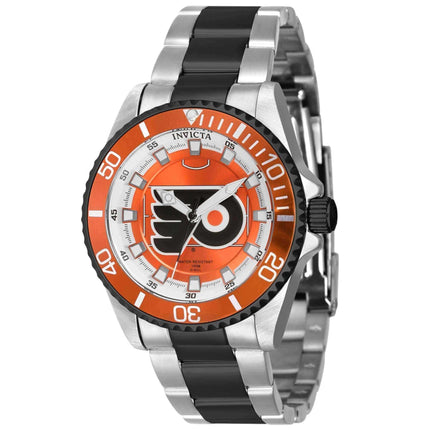 Invicta Women's Watch - NHL Philadelphia Flyers Black and Silver Bracelet | 42215 ,