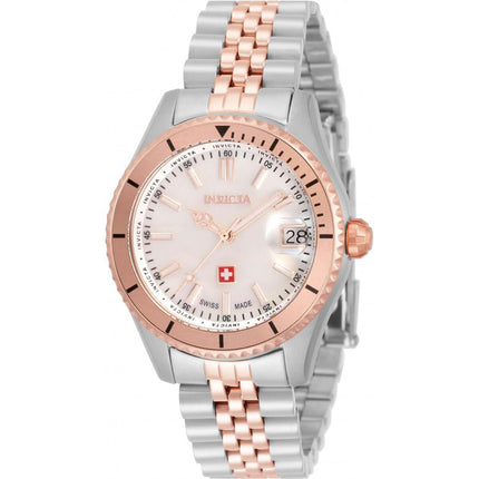 Invicta Women's Watch - Pro Diver Mother Of Pearl Stainless Steel Bracelet | 33452 ,