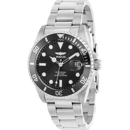 Invicta Women's Watch - Pro Diver Quartz Silver Steel Bracelet Rotating Bezel | 37149 ,