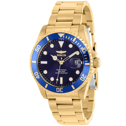 Invicta Women's Watch - Pro Diver Quartz Yellow Gold Bracelet Rotating Bezel | 37153 ,