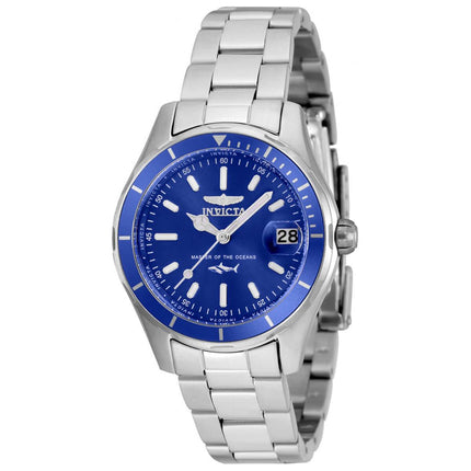 Invicta Women's Watch - Pro Diver Rotating Bezel Blue Dial Silver Bracelet | 35600 ,