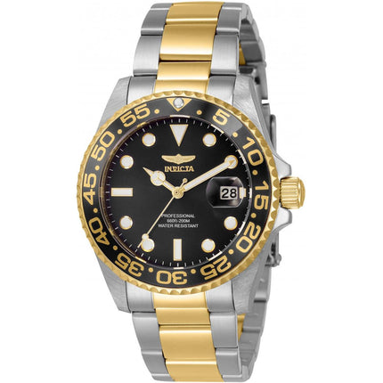 Invicta Women's Watch - Pro Diver Rotating Bezel Silver and YG Bracelet | 33261 ,