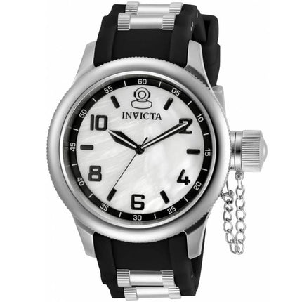 Invicta Women's Watch - Russian Diver Silver Dial Black and Silver Strap | 31241 ,