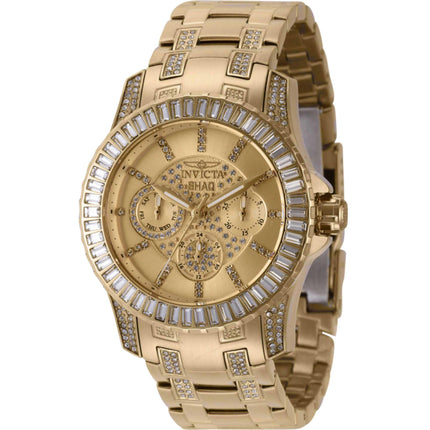 Invicta Women's Watch - Shaq Gold Tone Dial Crystal Accented Steel Bracelet | 43826 ,