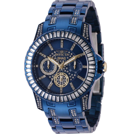 Invicta Women's Watch - Shaq Quartz Gold Tone and Blue Dial Crystal Bracelet | 43827 ,
