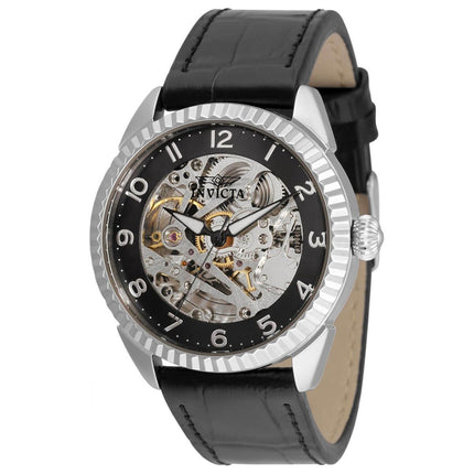 Invicta Women's Watch - Specialty Black and Skeleton Dial Leather Strap | 36566 ,