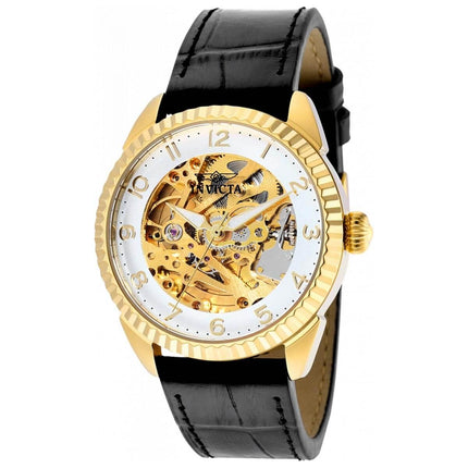 Invicta Women's Watch - Specialty Silver and Skeleton Dial Leather Strap | 36568 ,