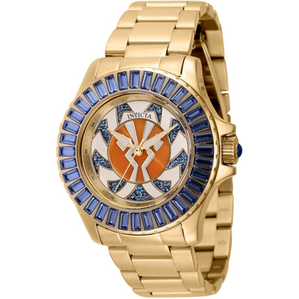 Invicta Women's Watch - Star Wars Ahsoka Quartz Yellow Gold Steel Bracelet | 43759 ,
