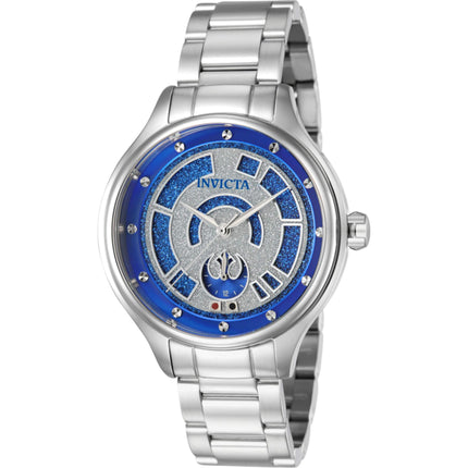 Invicta Women's Watch - Star Wars R2-D2 Quartz Silver Stainless Steel Bracelet | 41393 ,