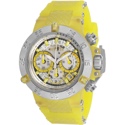 Invicta Women's Watch - Subaqua Noma III Chronograph White and Yellow Dial | 30307 ,