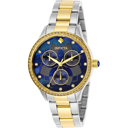 Invicta Women's Watch - Wildflower Blue Oyster Dial Two Tone Bracelet | 29101 ,