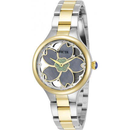 Invicta Women's Watch - Wildflower Quartz Mother of Pearl Dial TT Steel Case | 32086 ,