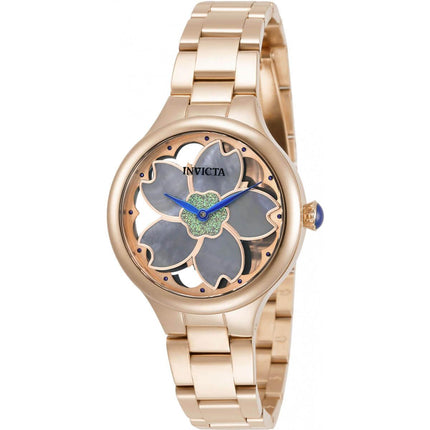 Invicta Women's Watch - Wildflower Quartz Rose Gold Stainless Steel Bracelet | 32084 ,