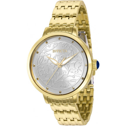 Invicta Women's Watch - Wildflower Silver Tone Dial Stainless Steel Bracelet | 37419 ,