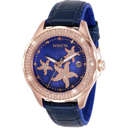 Invicta Women's Watch - Wildflower Starfish Rose Gold Case Blue MOP Dial | 32665 ,