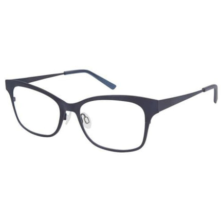 Isaac Mizrahi Women's Eyeglasses - Navy Metal Cat Eye Frame | ISAAC MIZRAHI 30016 NV ,