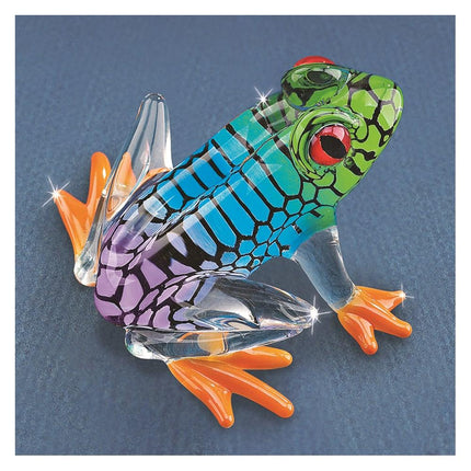 Island Hopper Frog Glass Figurine ,