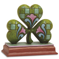 Jim Shore Shamrock Mini Figurine ,