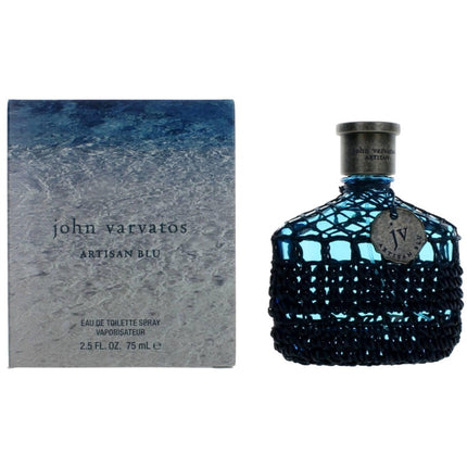 John Varvatos Men's Eau De Toilette Spray - Artisan Blu Captivating Scent, 2.5 oz ,