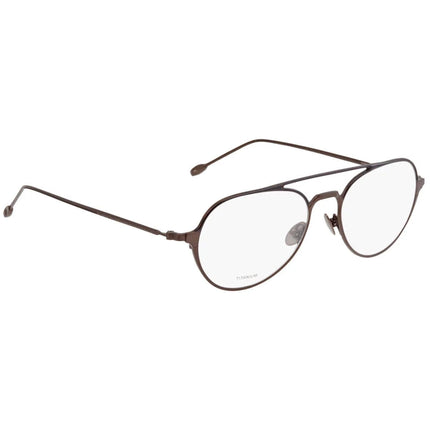 John Varvatos Men's Eyeglasses - Brown Metal Pilot Frame | JOHN VARVATOS V164 BRO 53 ,