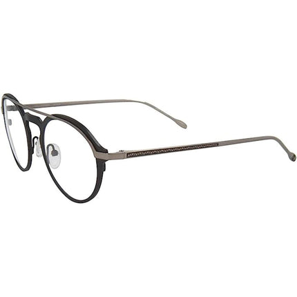 John Varvatos Men's Eyeglasses - Matt Black Aviator Frame | JOHN VARVATOS V160 BLA ,
