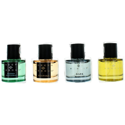 Joseph Abboud Men's Eau De Parfum Spray Variety Set - Contemporary Allure, 4 Piece ,