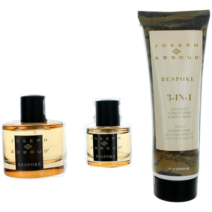 Joseph Abboud Men's Personal Care Gift Set - Bespoke Epitome of Sophistication 3 Piece ,