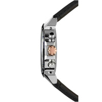 Jowissa Men's Watch - LeWy 9 Date Display Chronograph Black Leather Strap | J7.128.L ,