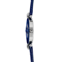 Jowissa Women's Watch - Facet Strass Rhinestones Blue Dial Leather Strap | J5.622.M ,