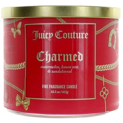 Juicy Couture 3 Wick Candle - Charmed Finely Fragranced Soy Wax Blend, 14.5 oz ,