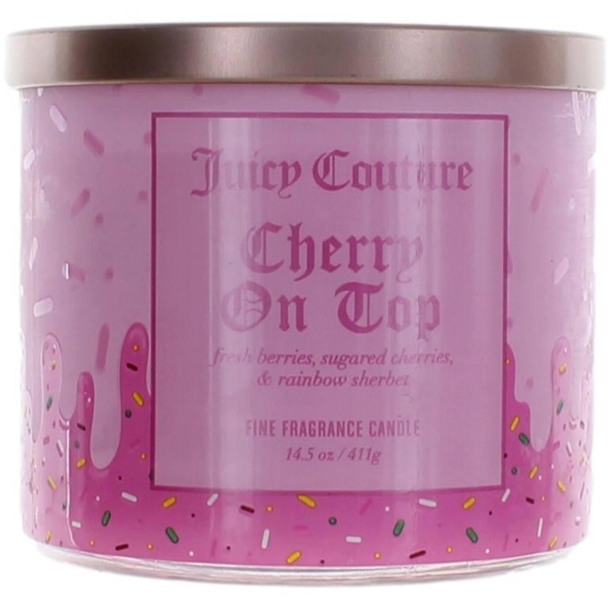 Juicy Couture 3 Wick Candle - Cherry On Top Fine Fragrance