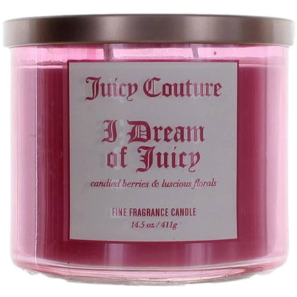Juicy Couture 3 Wick Candle - I Dream Of Finely Fragranced Soy Wax Blend, 14.5 oz ,