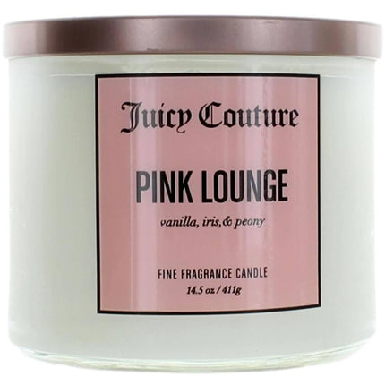 Juicy Couture 3 Wick Candle - Pink Lounge Finely Fragranced Soy Wax Blend, 14.5 oz ,