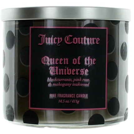 Juicy Couture 3 Wick Candle - Queen of the Universe Fragranced Soy Wax Blend, 14.5 oz ,