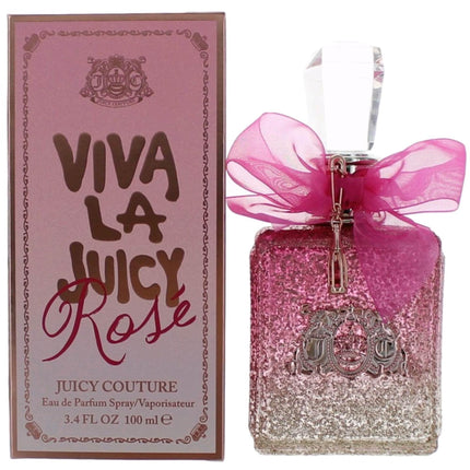 Juicy Couture Women's EDP Spray - Viva La Rose Flowers and Fruit Top Notes, 3.4 oz ,