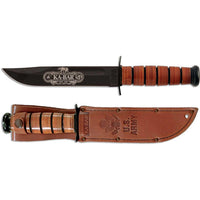 Ka-Bar Fighting Knife - 120th Anniversary US Army Flat Grind Plain Blade | KB9190 ,