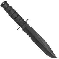 Ka-Bar Fighting Knife - Partially Serrated Clip Point Blade Kraton G Handle | KB1271 ,