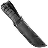 Ka-Bar Fighting Knife - Short Black Serrated Edge Blade Kraton G Handle | KB1257 ,