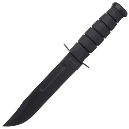 Ka-Bar Fixed Knife - Black Clip Point Blade and Kraton G Handle Utility | KB1213 ,