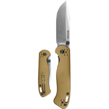 KA-BAR Folding Knife - Becker Mini Drop Point Shape D2 Steel Blade, 6.75 Inch | BK41 ,